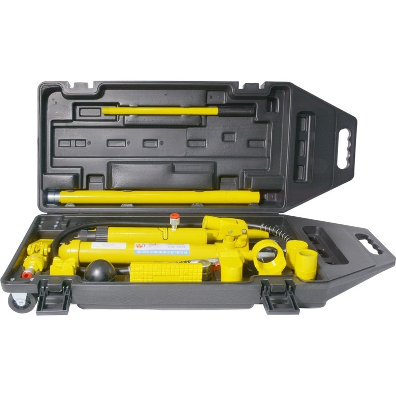 Porto Power Hidraulico 10 Toneladas Maxima Extencion 144Cm Prensa Gato Hidraulico Estuche Movil - 8