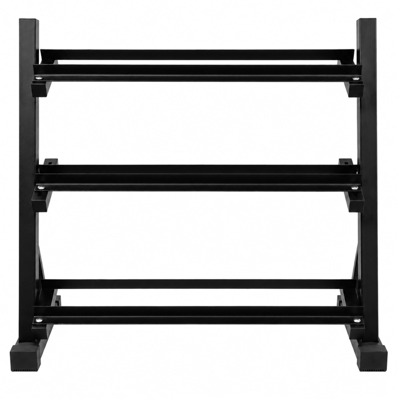RACK MARCY 3 TIER METAL STEEL HOME WORKOUT GYM DUMBBELL WEIGHT RACK STORAGE STAND - 6