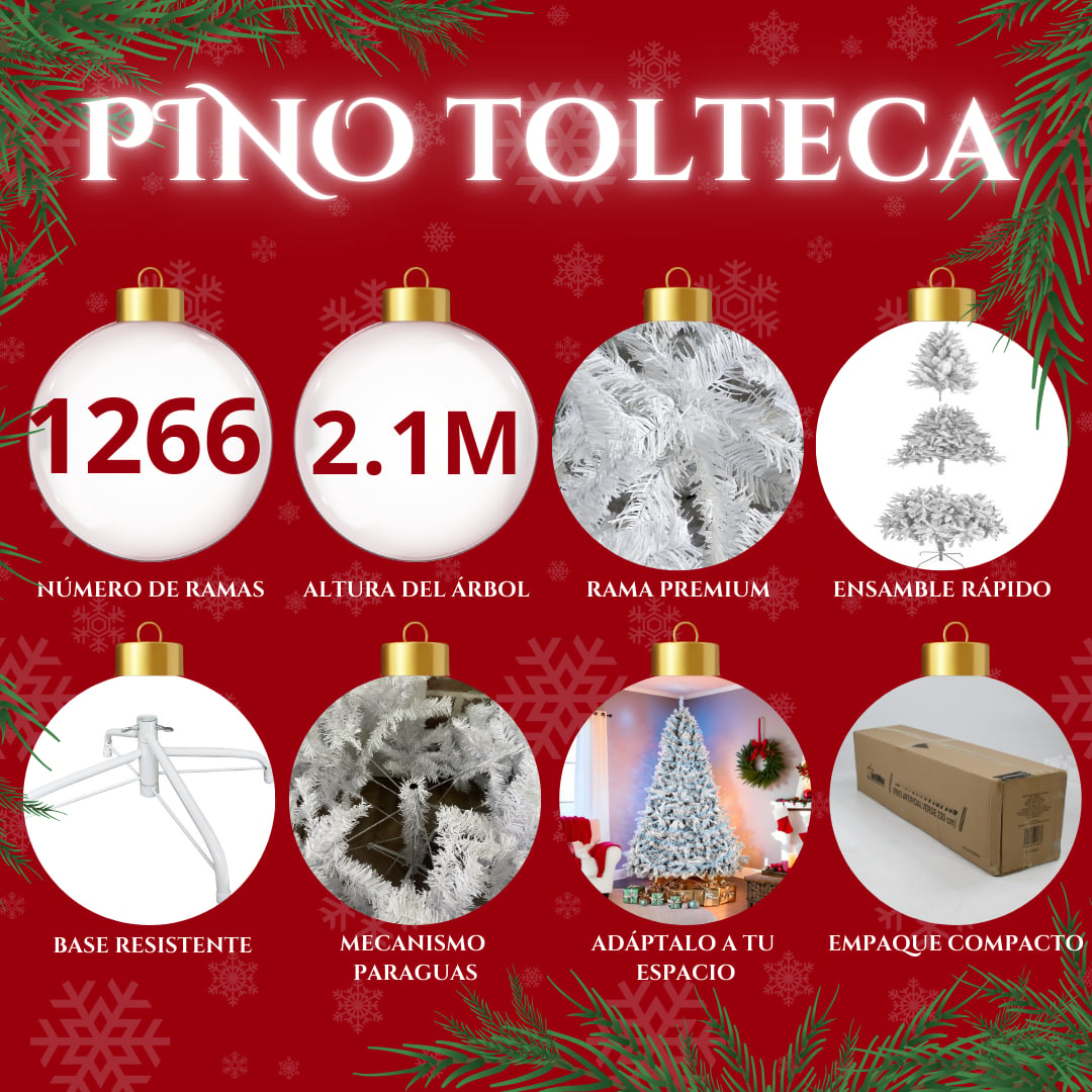 ARBOL NAVIDAD 210 BLANCO - 4