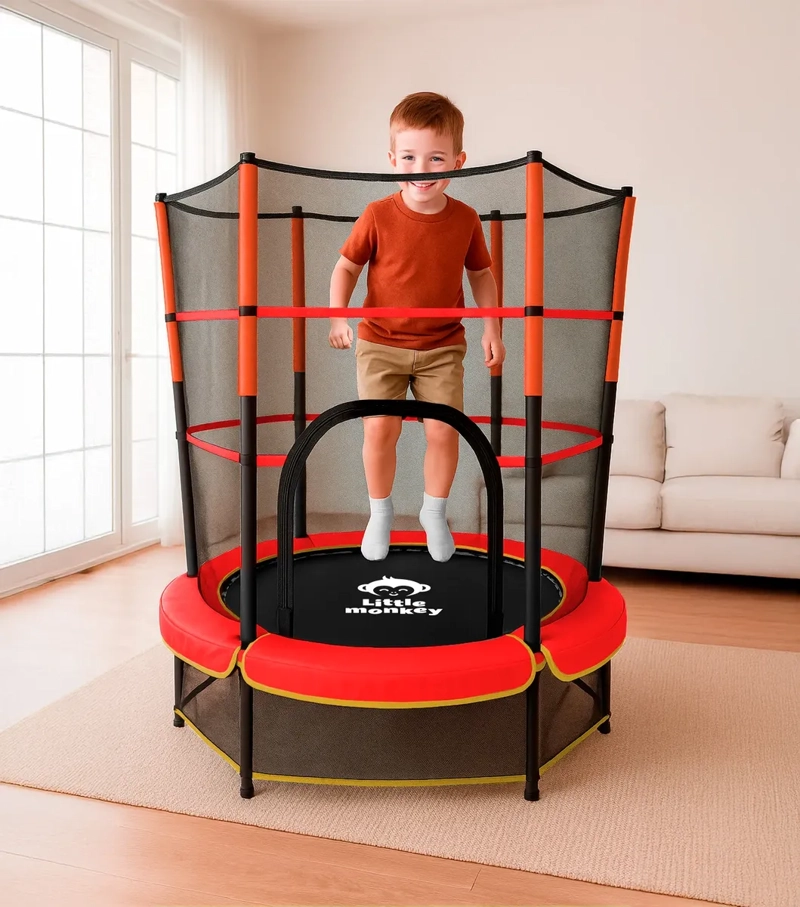 TRAMPOLIN LITTLE MONKEY CAMA ELASTICA 1.4M USO RUDO NIÑOS - 2