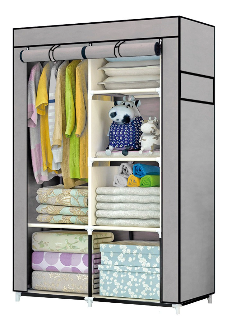 CLOSET RACK & PACK ORGANIZADOR ARMARIO TELA COMPARTIMIENTO 6 ANAQUELES - 2