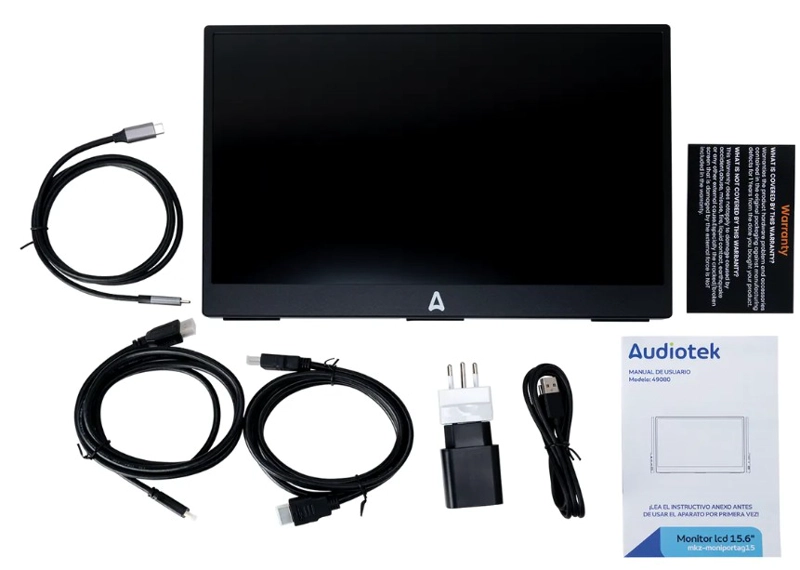 MONITOR GAMER PORTATIL AUDIOTEK 15.6  FULL HD PARLANTES LCD 60 HZ - 6