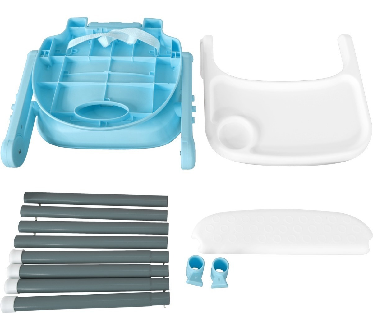SILLA DE COMER LITTLE MONKEY 3 EN 1 PLEGABLE PARA BEBE  HASTA 25KG BPA FREE - 5