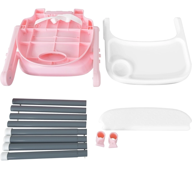 SILLA DE COMER LITTLE MONKEY 3 EN 1 PLEGABLE PARA BEBE  HASTA 25KG BPA FREE - 9
