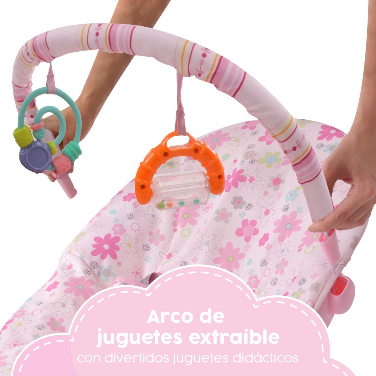 SILLA LITTLE MONKEY MECEDORA BEBE BOUNCER VIBRADORA ELECTRICA - 6