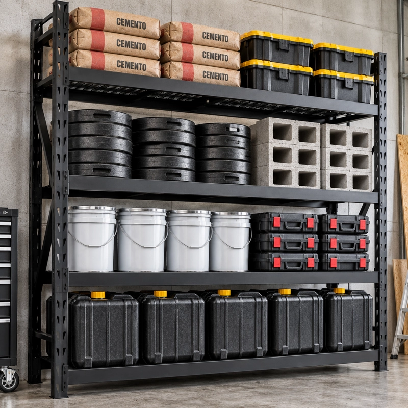 Estante Metalico Anaquel 3600 kg 4 Niveles Ajustable 183x183x61 cm Rack Acero Industrial - 5