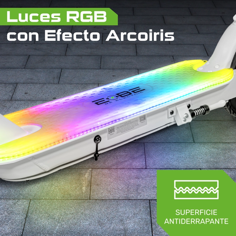 SCOOTER ELE CTRICO CENTURFIT PLEGABLE 32KM LED 120KG PATIN - 4