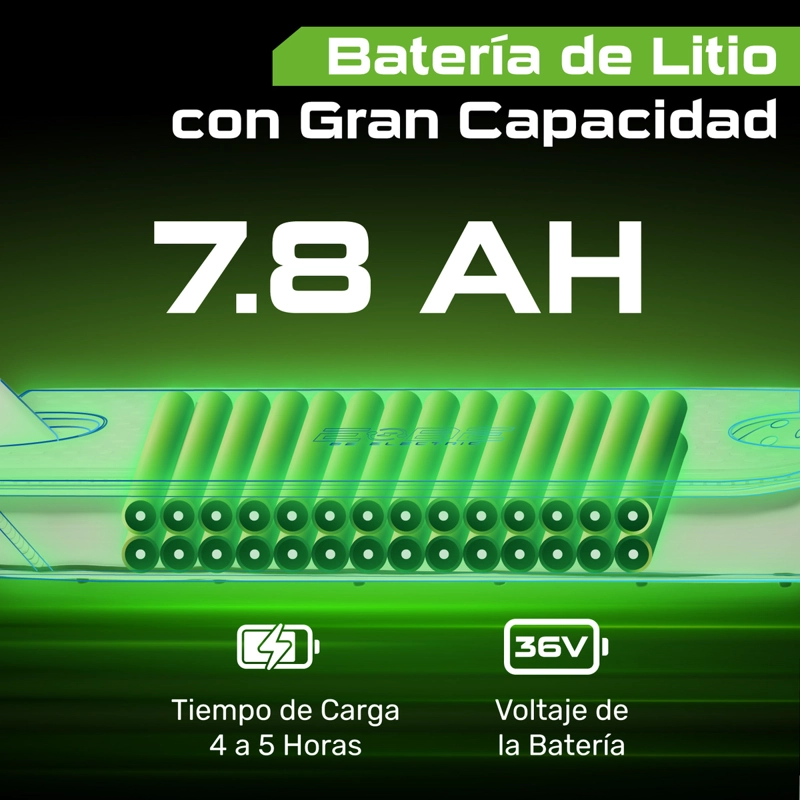 SCOOTER ELE CTRICO CENTURFIT PLEGABLE 32KM LED 120KG PATIN - 6
