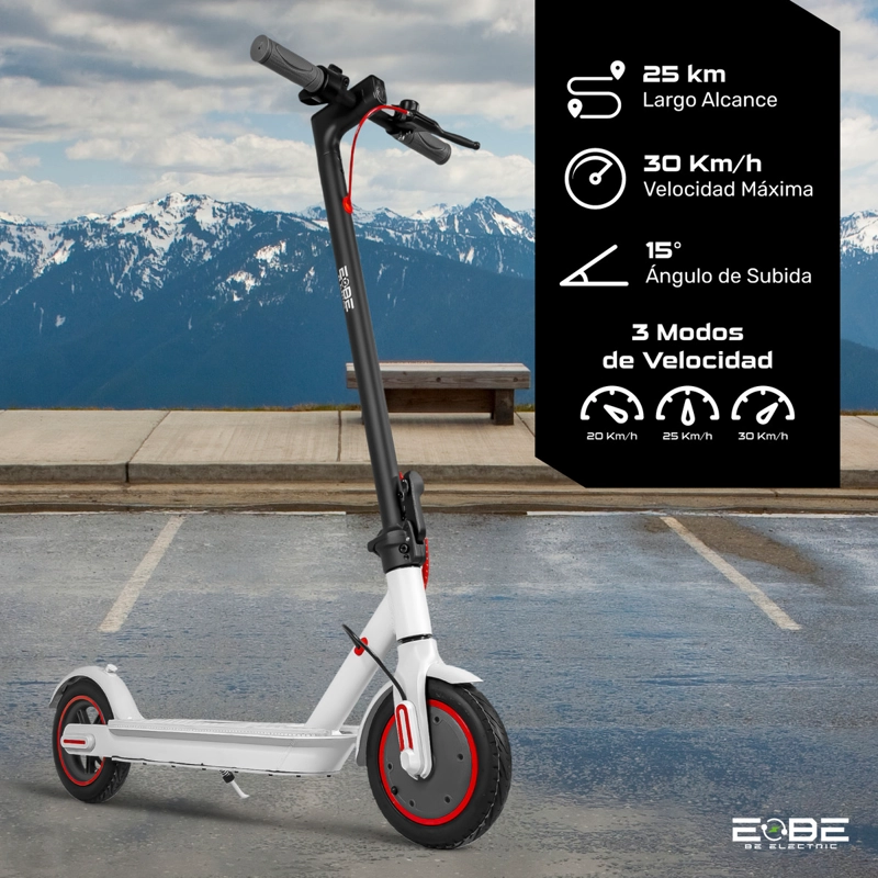 SCOOTER ELE CTRICO CENTURFIT PLEGABLE 32KM LED 120KG PATIN - 8