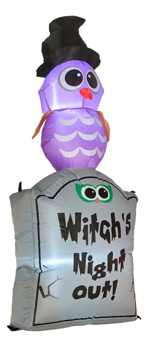 INFLABLE DECO HALLOWEEN RACK & PACK 120 CM TUMBA FANTASMA LED - 5