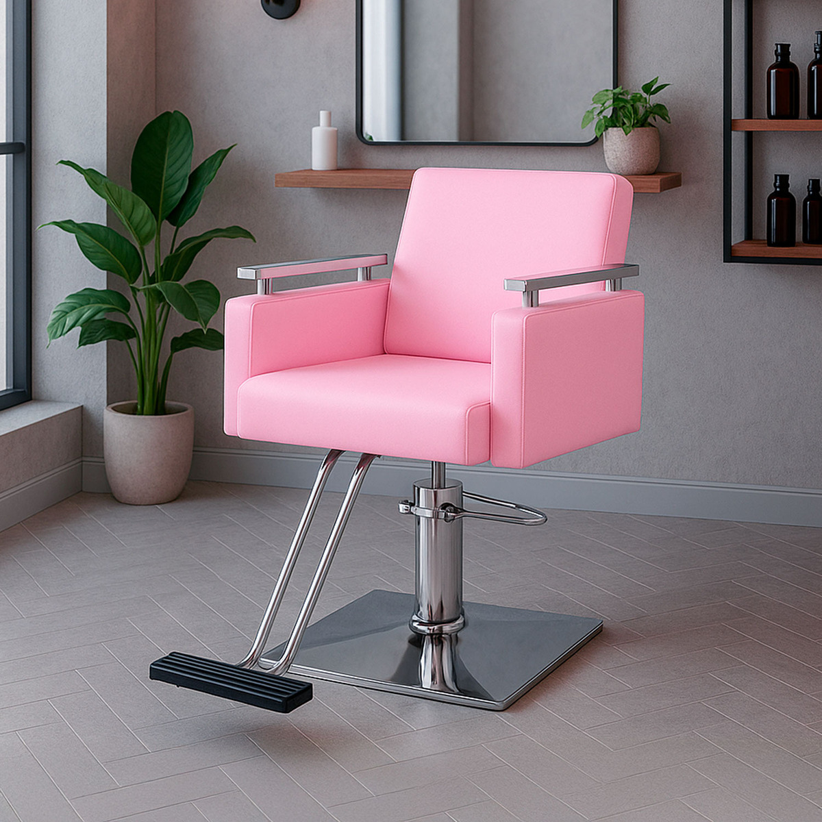 SILLA NANOFORT SILLON BARBERIA ESTETICA HIDRAULICO DE RESPALDO FIJO - 2