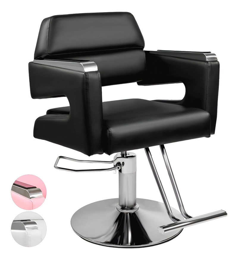 SILLA NANOFORT ESTETICA BARBERIA HIDRAULICA AJUSTABLE RESPALDO FIJO - 1