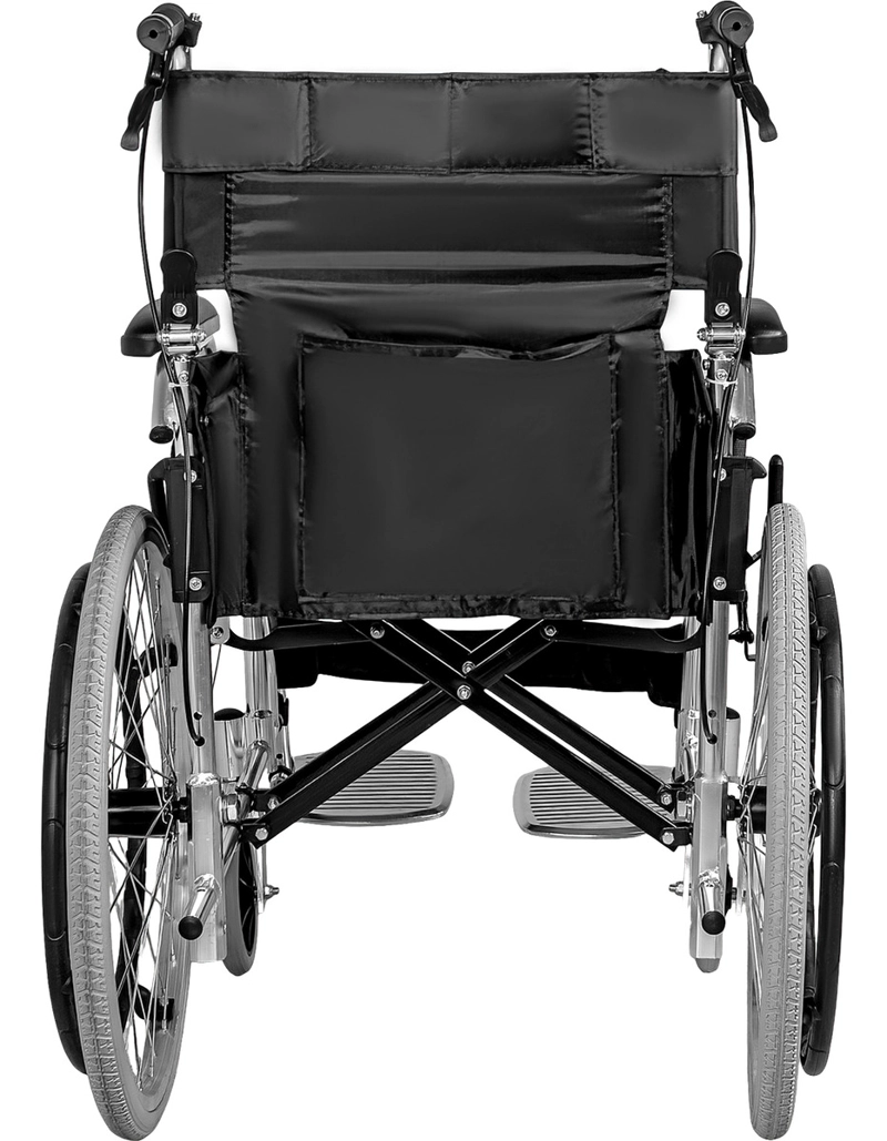 SILLA RUEDAS LIGERA PLEGABLE NANOFORT DOBLE FRENO RESISTENTE 120KG - 6