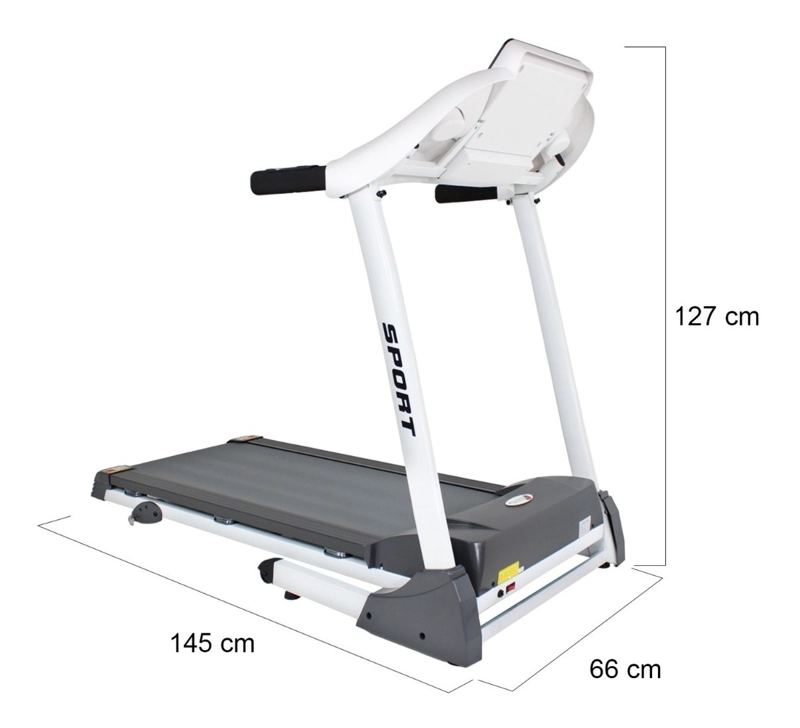 TROTADORA ELECTRICA PLEGABLE CENTURFIT 16KM INCLINACION MANUAL 2HP - 9