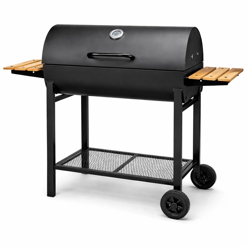 PARRILLA A CARBON ASADOR BBQ QUINCHO GRILL 70CM MOVIL RUEDAS - 2