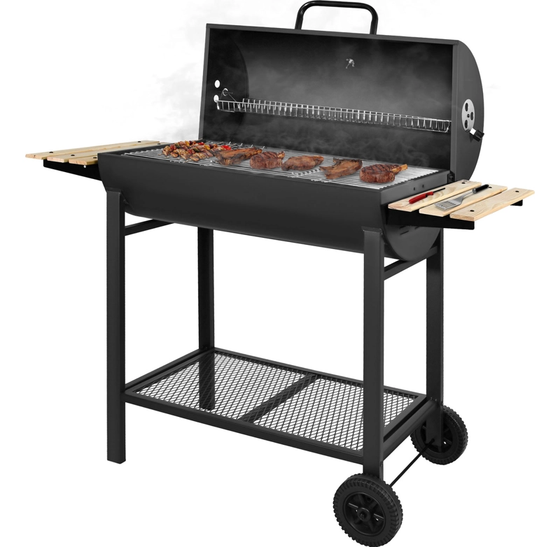 PARRILLA A CARBON ASADOR BBQ QUINCHO GRILL 70CM MOVIL RUEDAS - 7