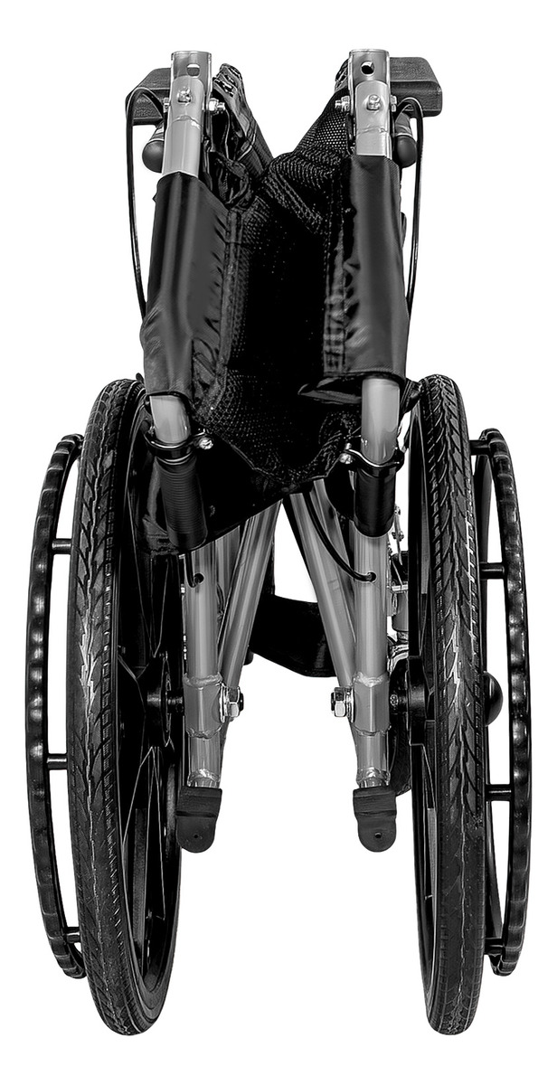 SILLA RUEDAS PLEGABLE NANOFORT ALUMINIO LIGERA PREMIUM CON FRENO - 3