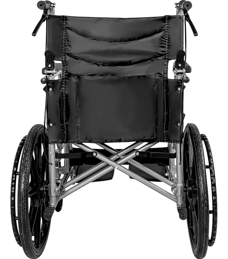 SILLA RUEDAS PLEGABLE NANOFORT ALUMINIO LIGERA PREMIUM CON FRENO - 5
