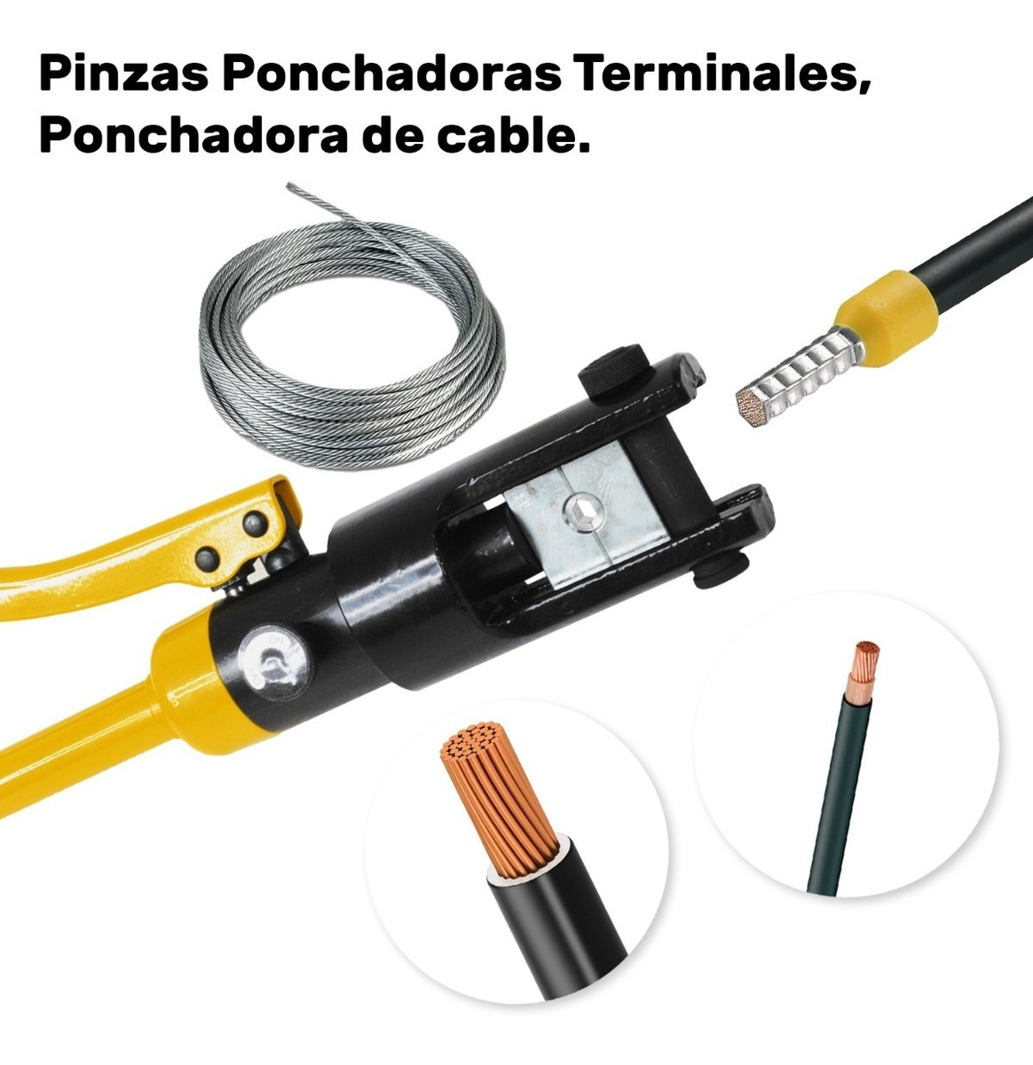 PRENSA APRIETA TERMILANES HIDRAULICO GUTSTARK 16 TON 15 DIES - 3