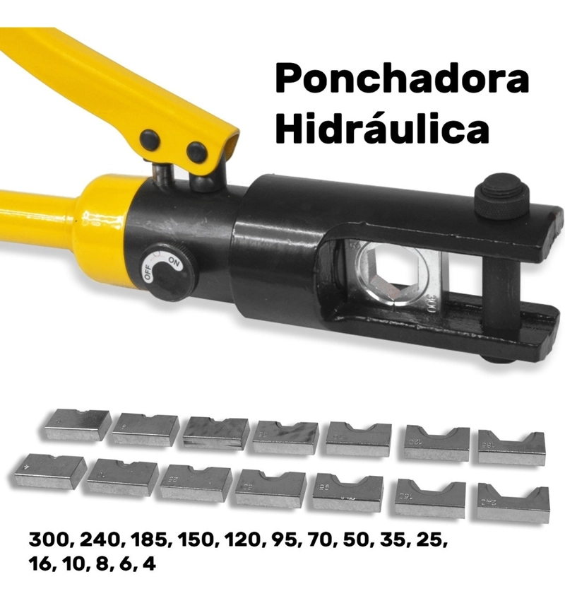 PRENSA APRIETA TERMILANES HIDRAULICO GUTSTARK 16 TON 15 DIES - 4