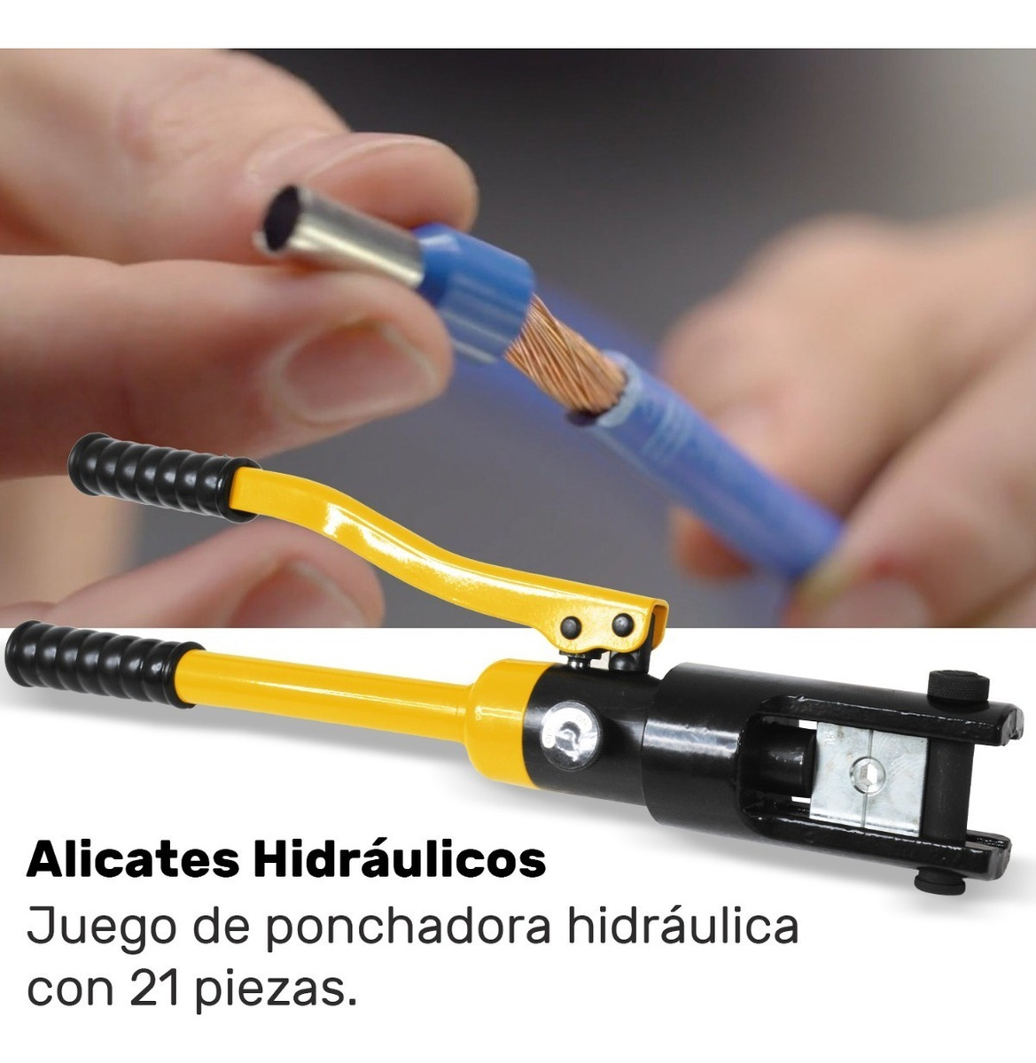PRENSA APRIETA TERMILANES HIDRAULICO GUTSTARK 16 TON 15 DIES - 5