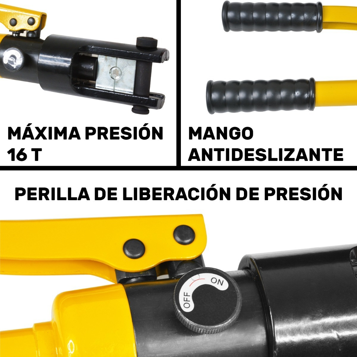PRENSA APRIETA TERMILANES HIDRAULICO GUTSTARK 16 TON 15 DIES - 7