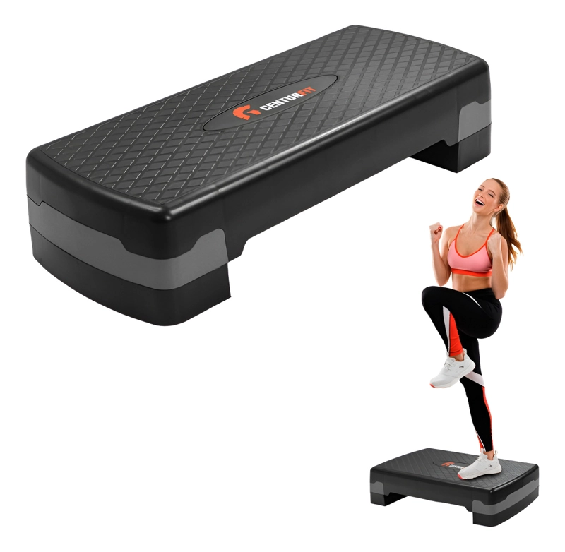 STEP AEROBICO REGULABLE AJUSTABLE CENTURFIT ANTIDESLIZANTE 2 NIVELES - 1