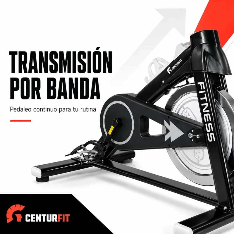BICICLETA CENTURFIT ESTATICA SPINNING INERCIA 13 KG HOME FITNESS PRO - 6