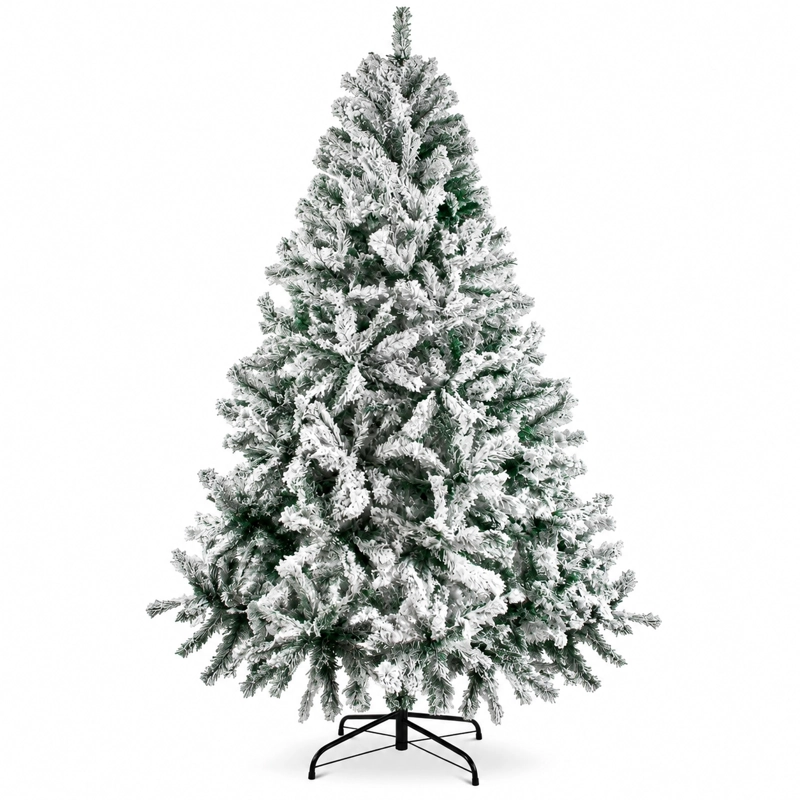 ARBOL DE NAVIDAD NEVADO 210CM FRONDOSO 800 RAMAS JARDIMEX - 1