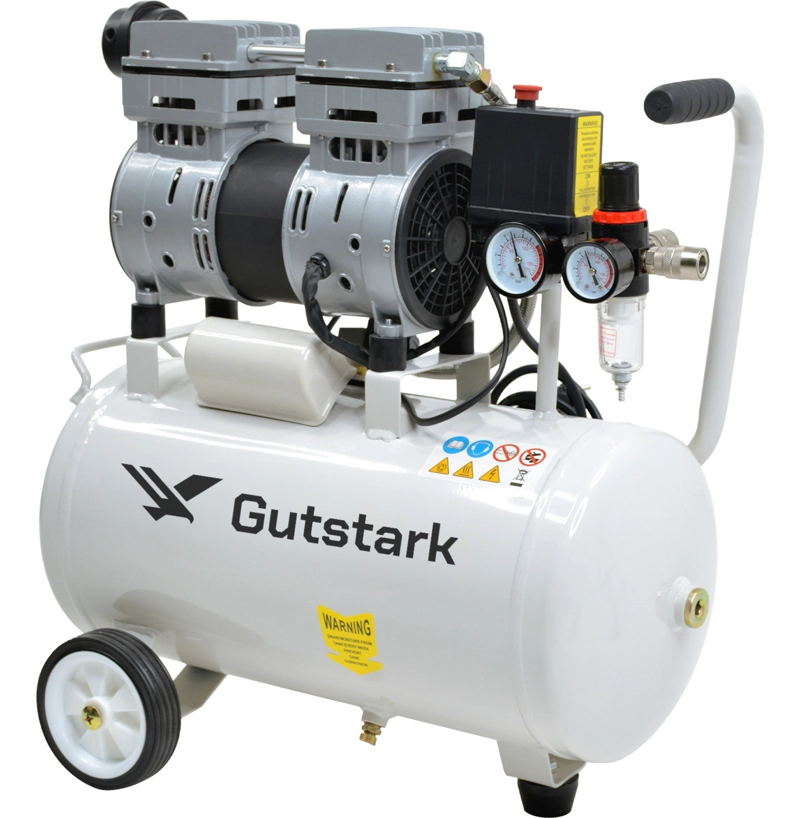 COMPRESOR DE AIRE LIBRE DE ACEITE SILENCIOSO 25LTS 1HP 220V DENTAL - 6
