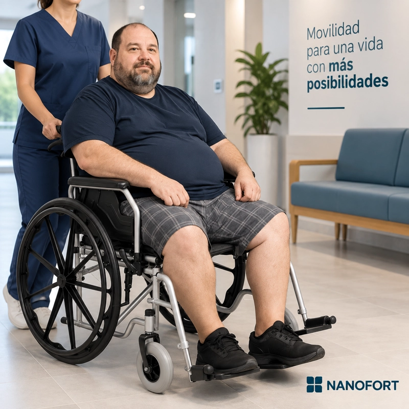SILLA DE RUEDAS TODO TERRENO USO RUDO ACERO  200KG - 4