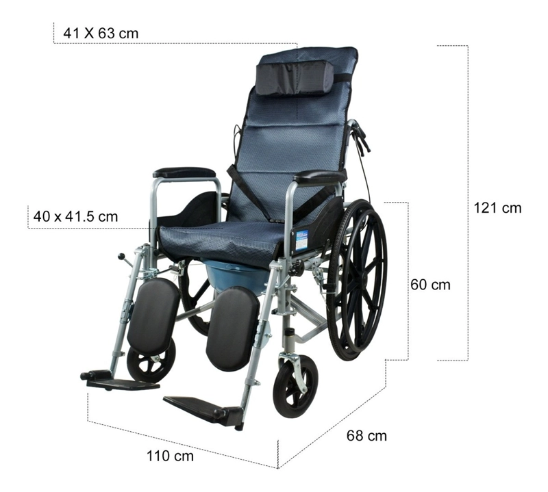 SILLA DE RUEDAS RECLINABLE - 6