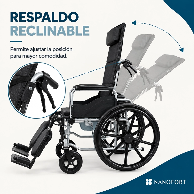 SILLA DE RUEDAS RECLINABLE - 8