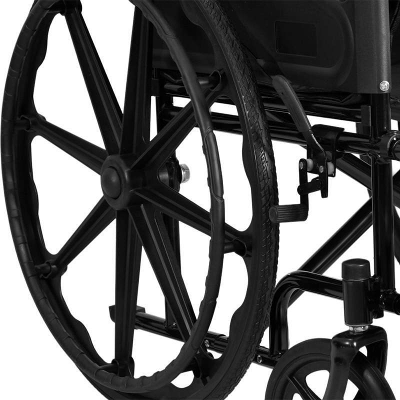 SILLA DE RUEDAS TODO TERRENO 24 PULGADAS ANCHO ASIENTO 48CM ACERO - 7