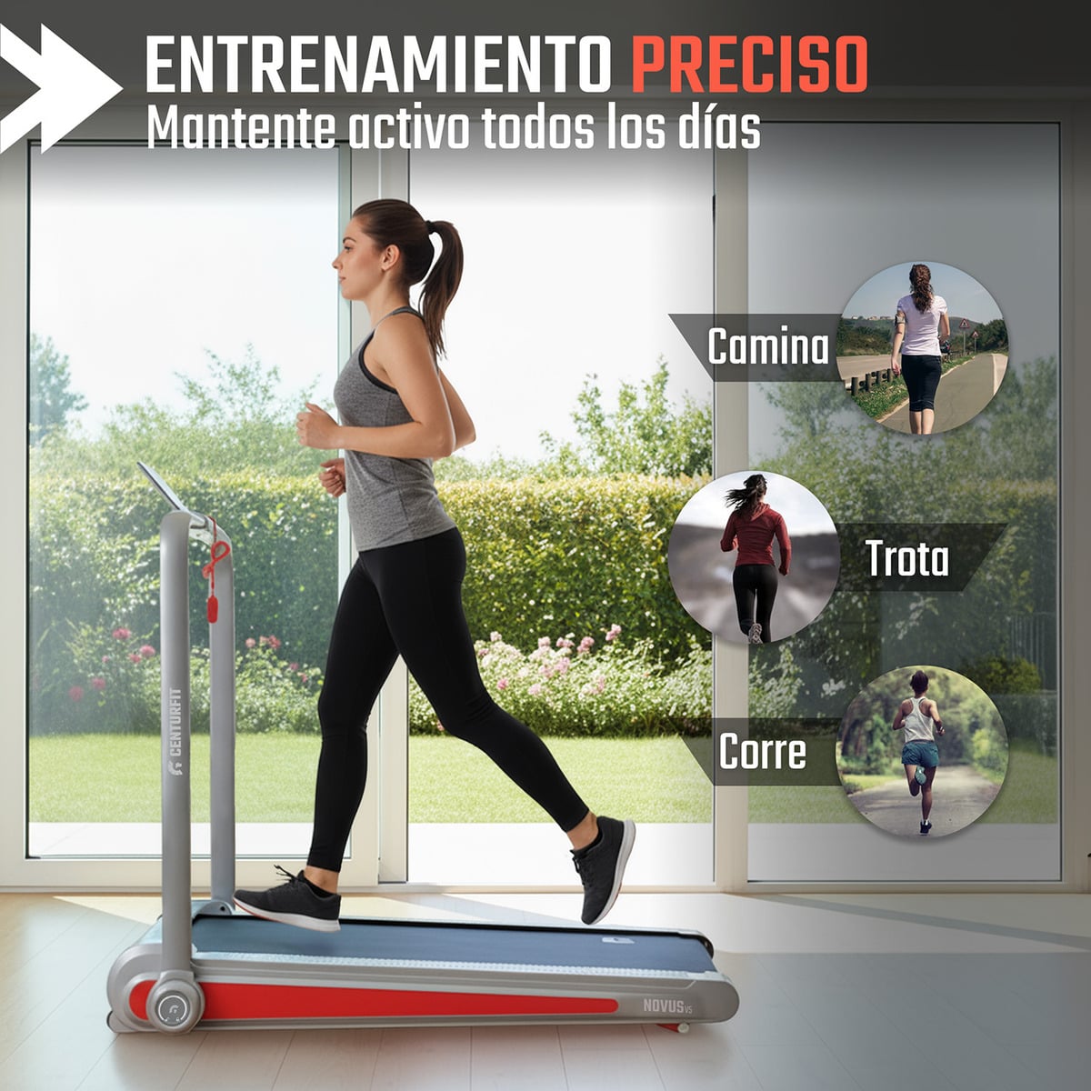 TROTADORA ELECTRICA CENTURFIT WALKINGPAD CONTROL REMOTO APP BLUETOOTH - 5
