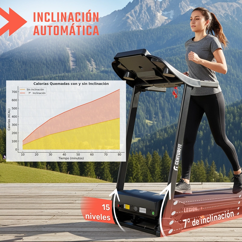 TROTADORA ELECTRICA PLEGABLE CENTURFIT 12KM/H TOUCH BLUETOOTH APP - 4