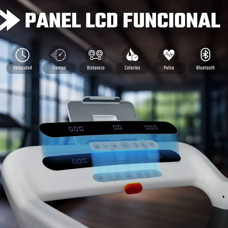 TROTADORA ELECTRICA CENTURFIT 15KM/H PLEGABLE  PRO PULSO BIOMETRICO - 2