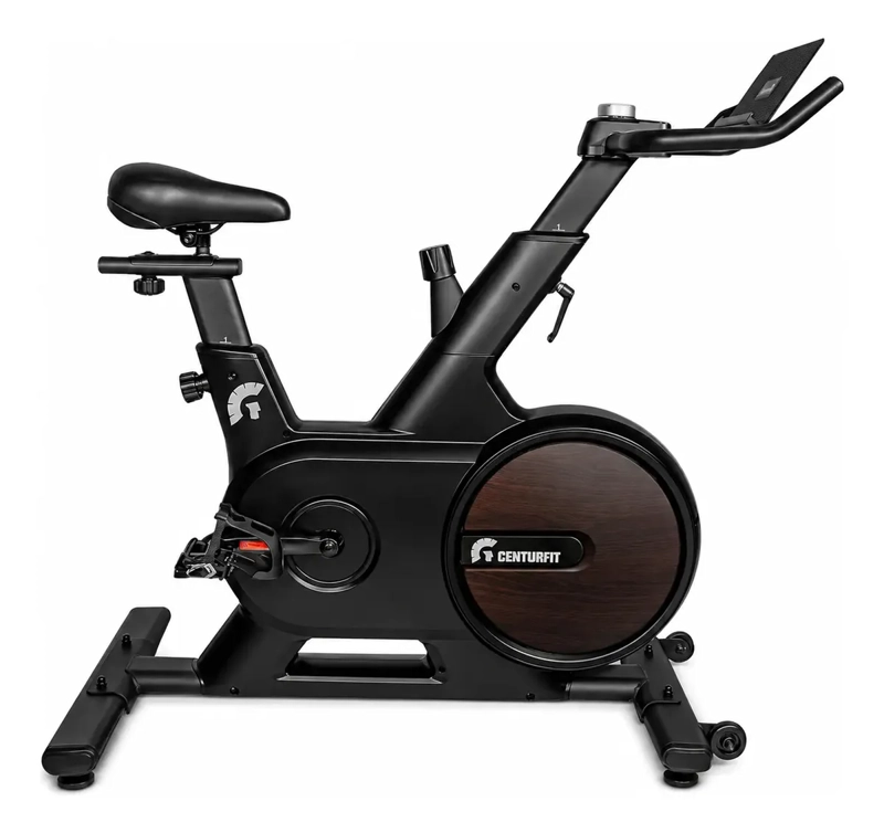 Bicicleta Spinning Magnetica Centurfit 6kg Silenciosa Estatica Disco De Resistencia Color Negro - 2