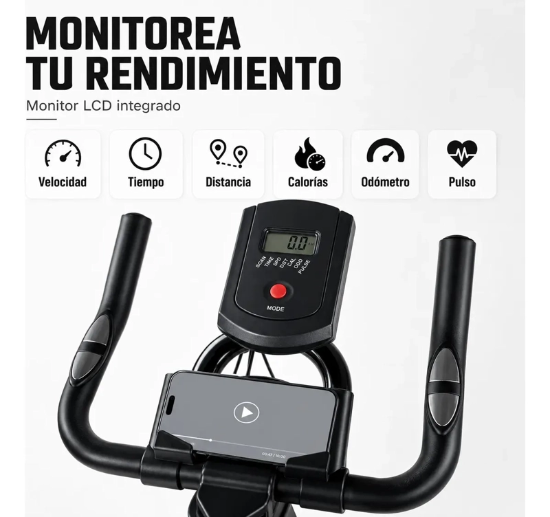 Bicicleta Spinning Centurfit 4kg Banda Silenciosa Ajustable - 4