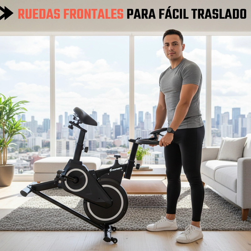 Bicicleta Spinning Centurfit 4kg Banda Silenciosa Ajustable - 5
