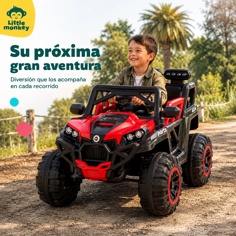 BUGGY MONTABLE COFRE COLOR ROJO METALICO - 5