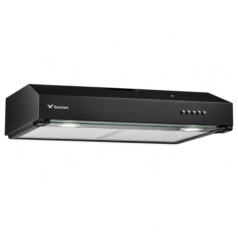 CAMPANA EXTRACTORA SLIM GUTSTARK NEGRA 60 CM CON 3 VELOCIDADES Y LUZ LED - 1