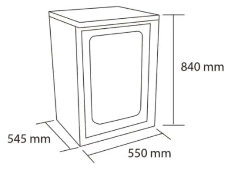 VISICOOLER 120LTS FRIO ESTATICO SOBREMESA MAIGAS - 2