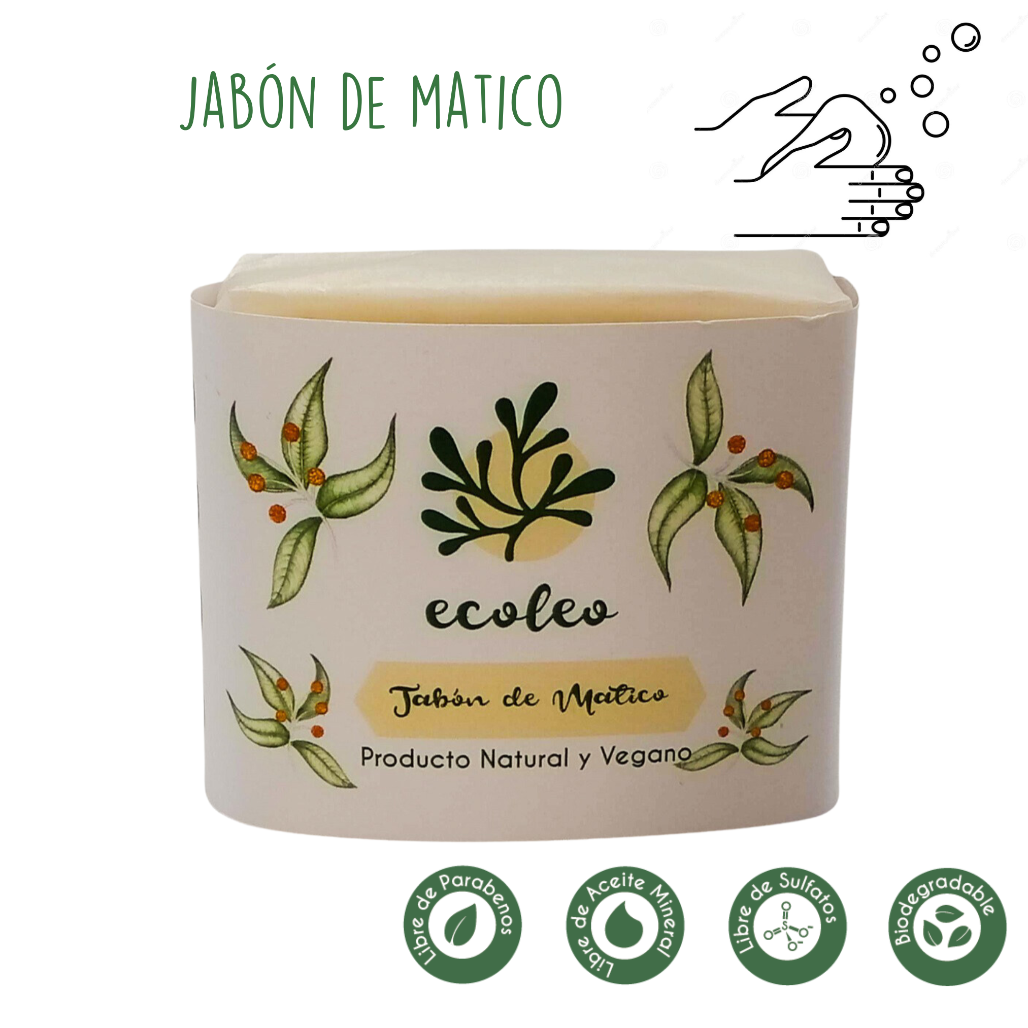 JABÓN ECÓLEO VERBENA 100 GRAMOS MATICO - 1