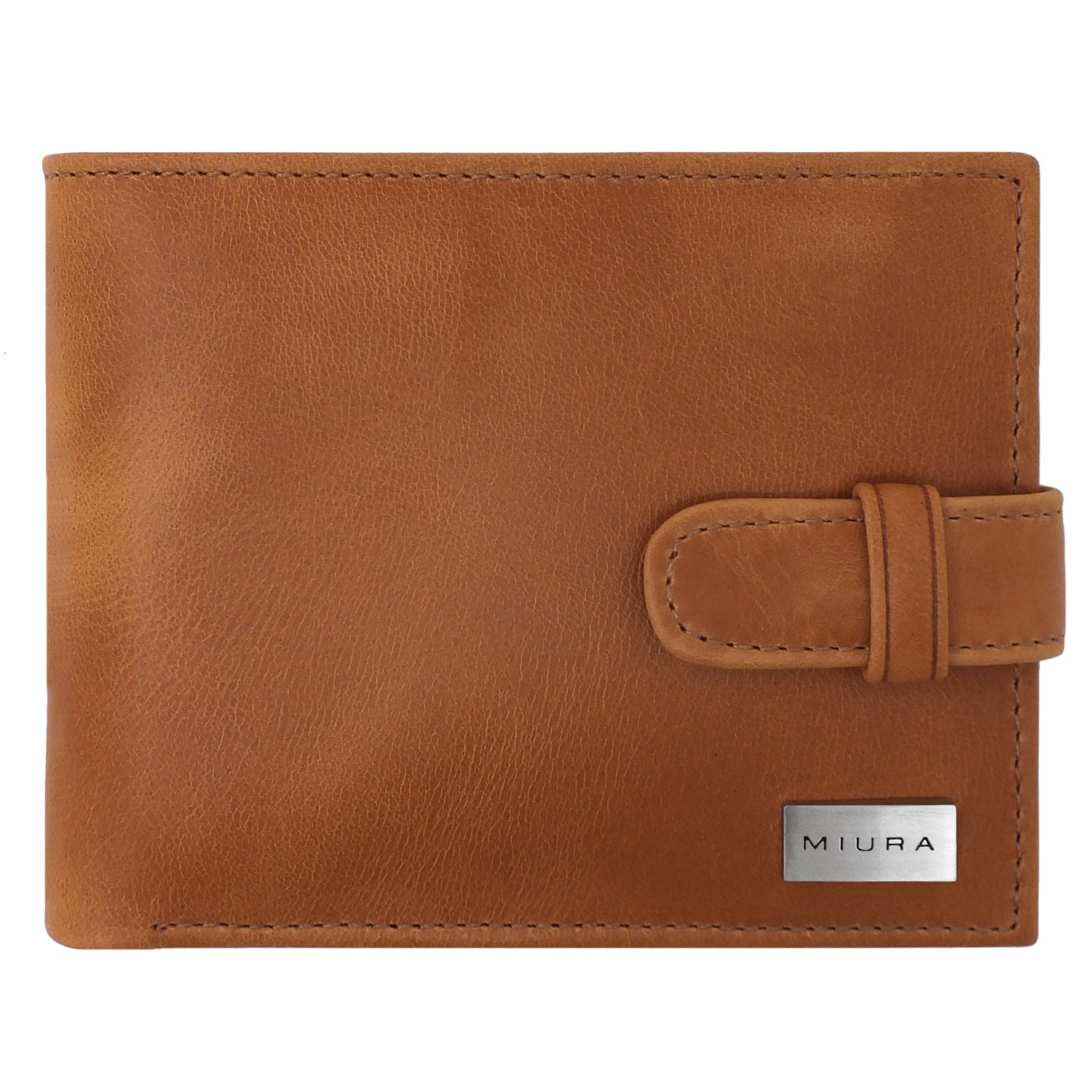 BILLETERA DE CUERO NATURAL MOD. DONATO MIURA CON PROTECCIÓN RFID - 1