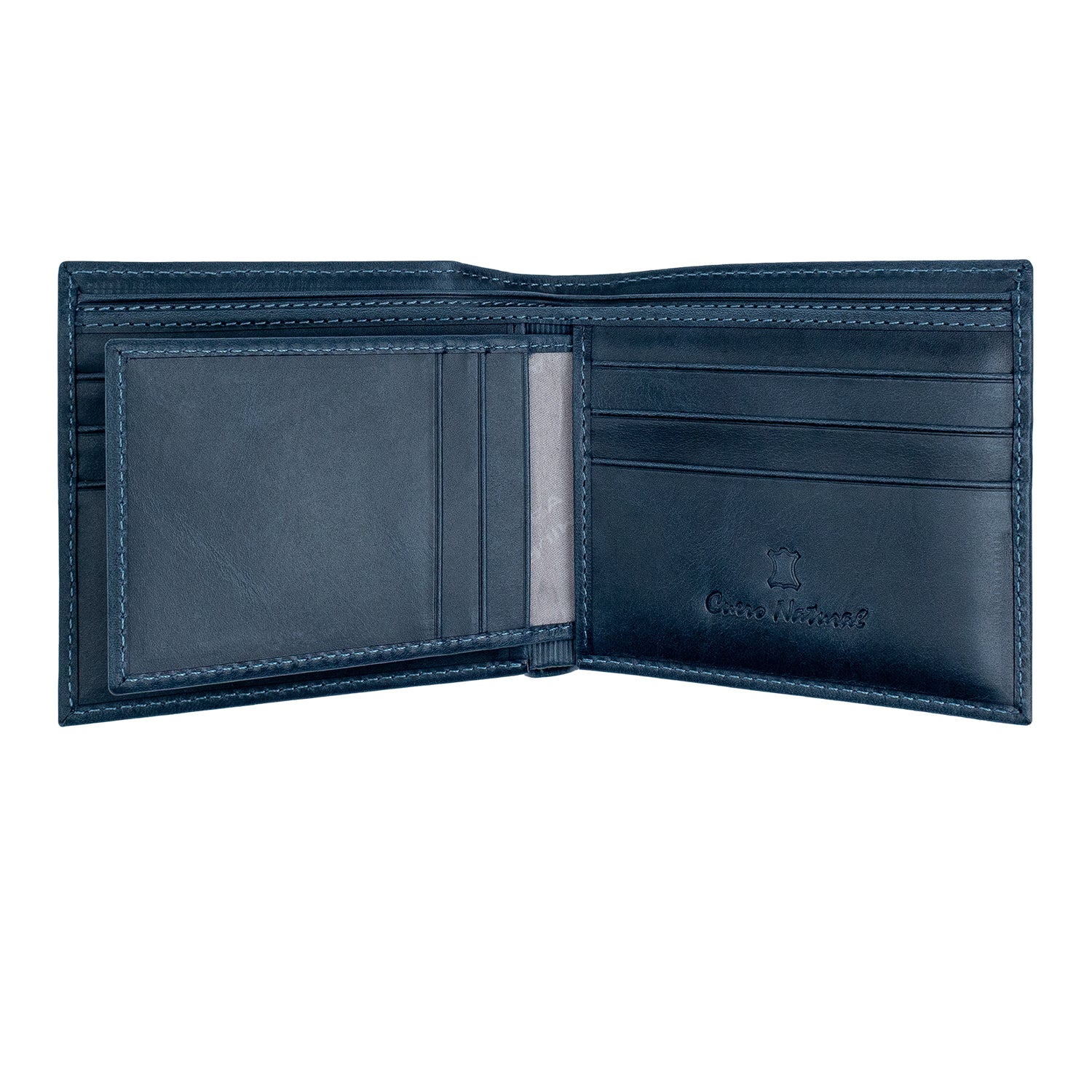BILLETERA DE CUERO NATURAL MOD. EDER MIURA CON PROTECCIÓN RFID - 3
