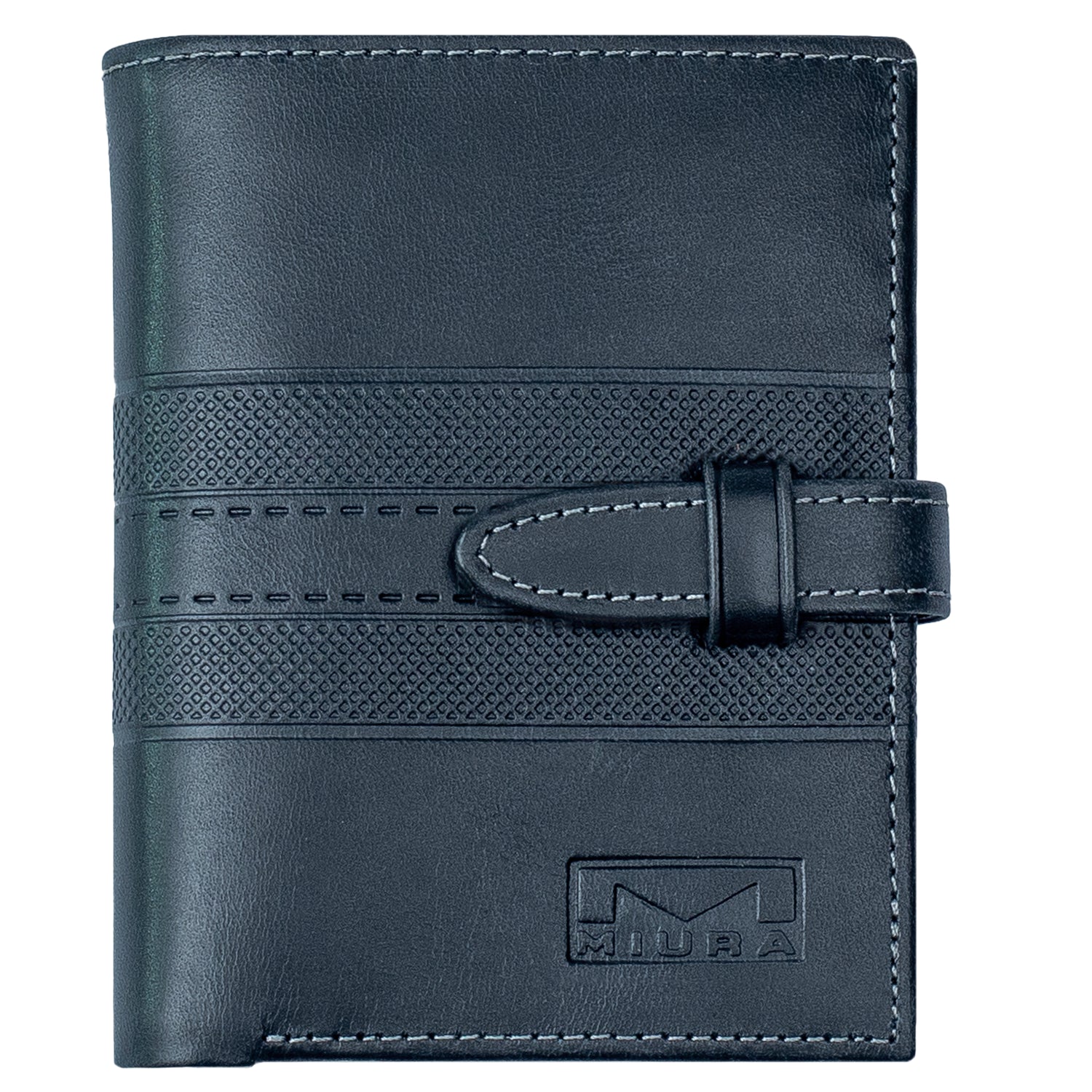 BILLETERA DE CUERO NATURAL MOD. PIERO MIURA CON PROTECCIÓN RFID - 1