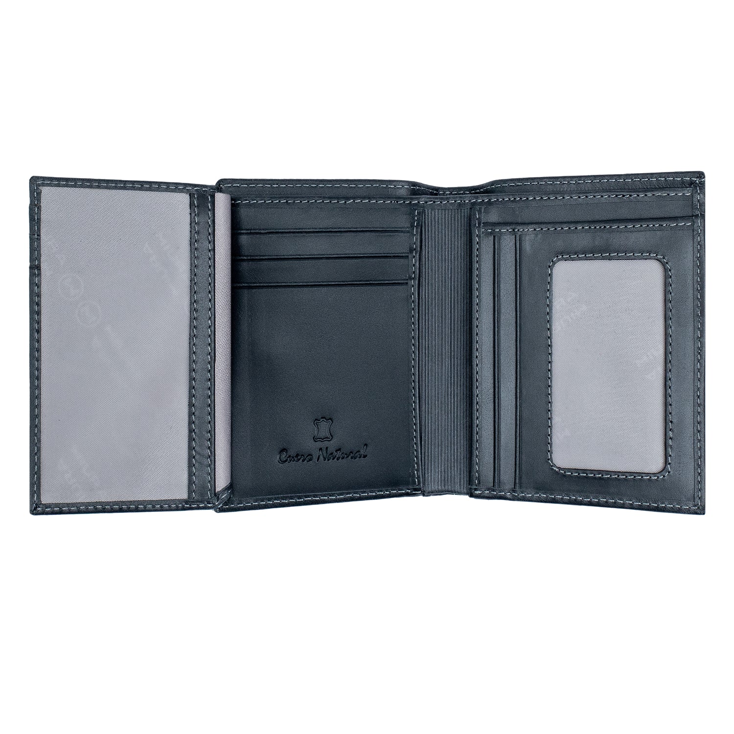 BILLETERA DE CUERO NATURAL MOD. PIERO MIURA CON PROTECCIÓN RFID - 3