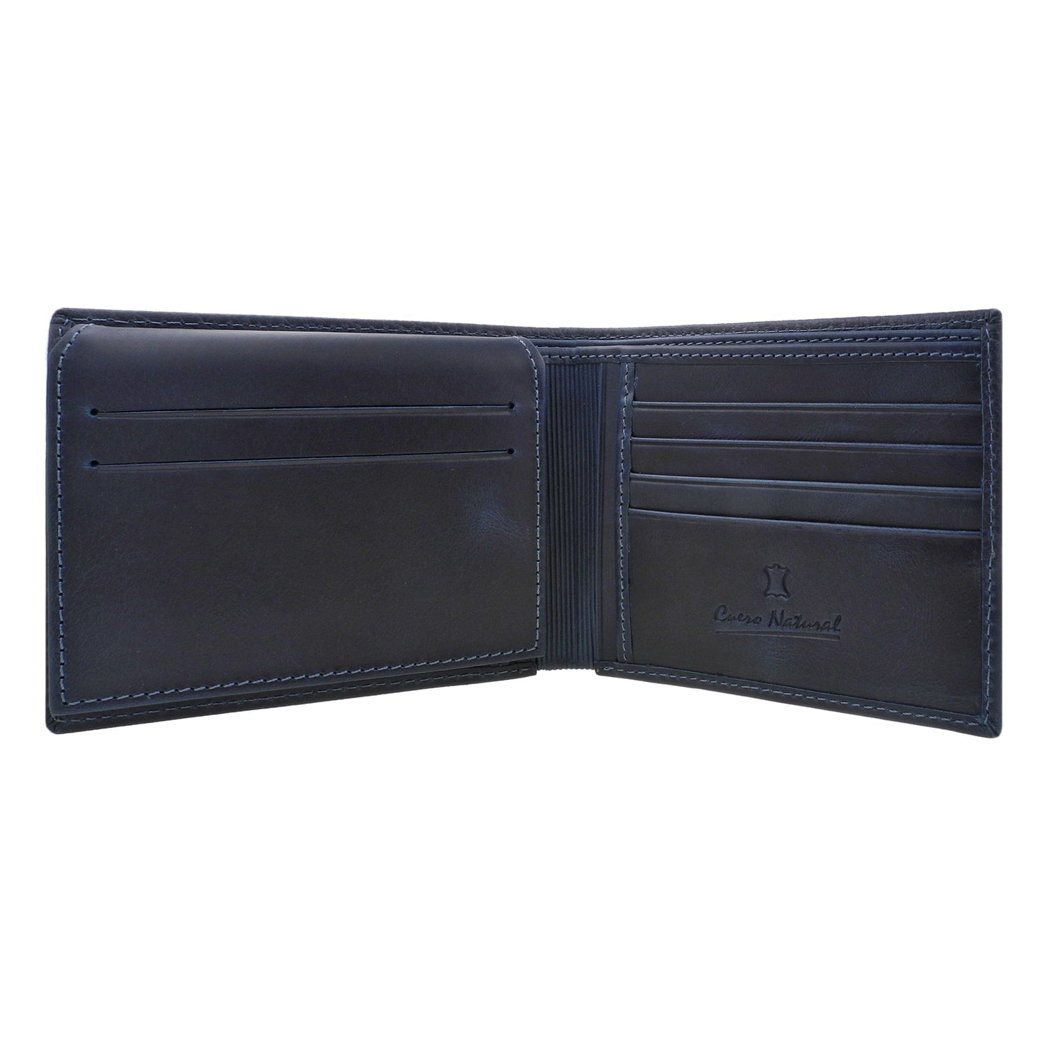 BILLETERA DE CUERO NATURAL MOD. LUCIANO MIURA CON PROTECCIÓN RFID - 2