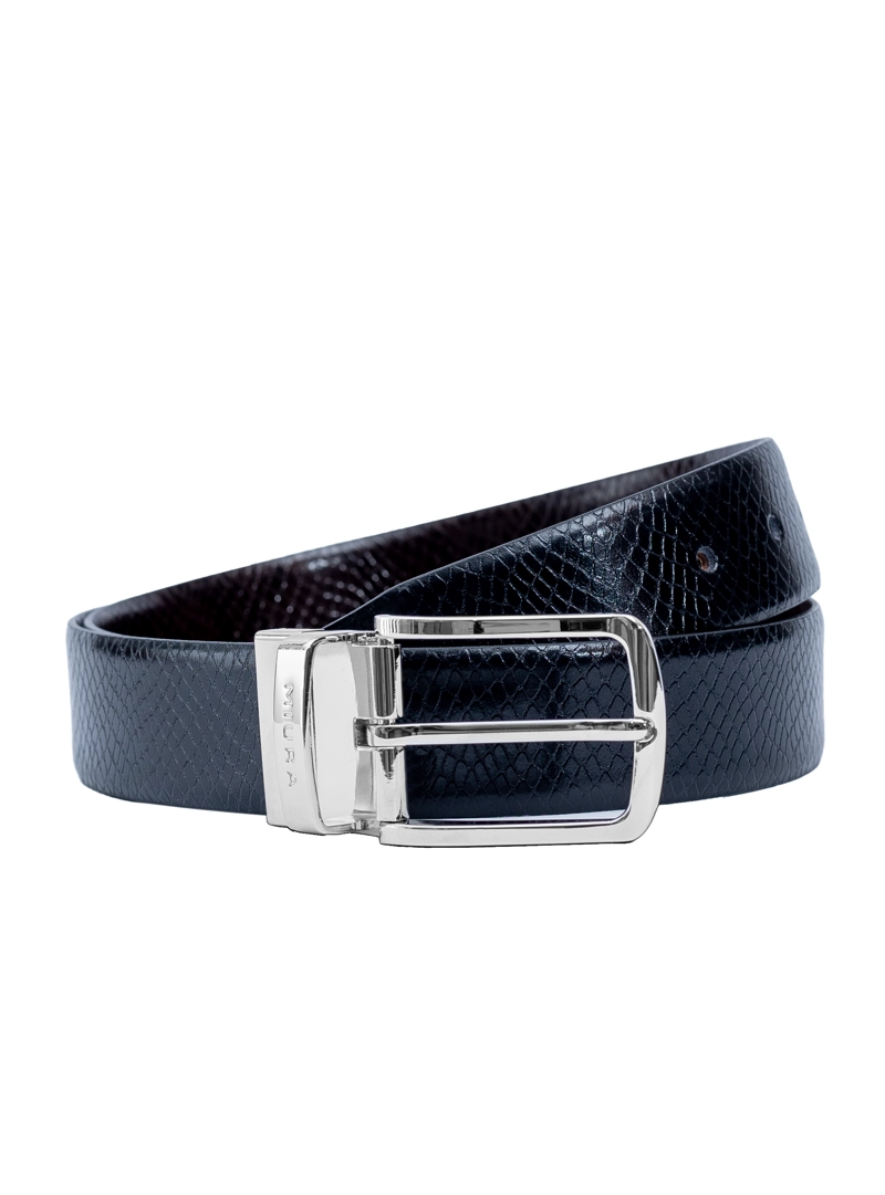 CINTURON DE CUERO HOMBRE MODELO AJAX REVERSIBLE MIURA - 3